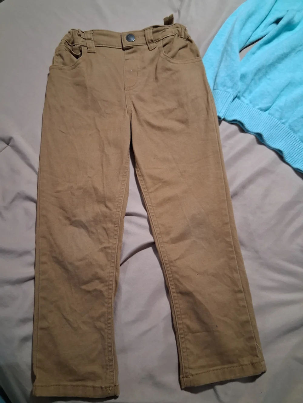 The Children's Place Mint Green Sweater Garanimals Tan Pants Boys Casual Set 4T